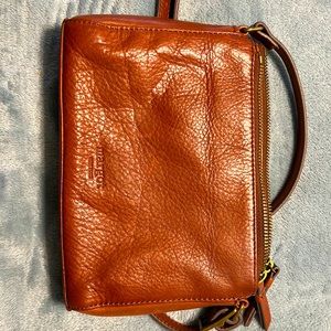 Soft pebbled leather Margot crossbody purse